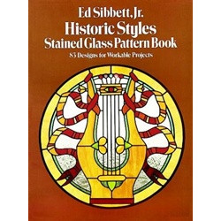Historic styles stained glass pattern book