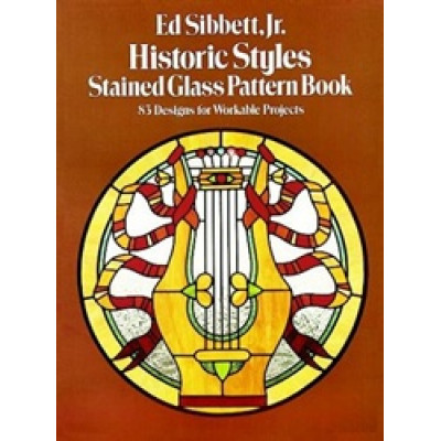Historic styles stained glass pattern book