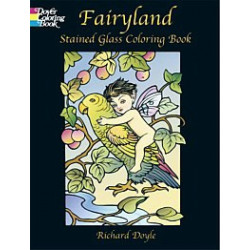 Fairlyland Stained Glass Coloring Book