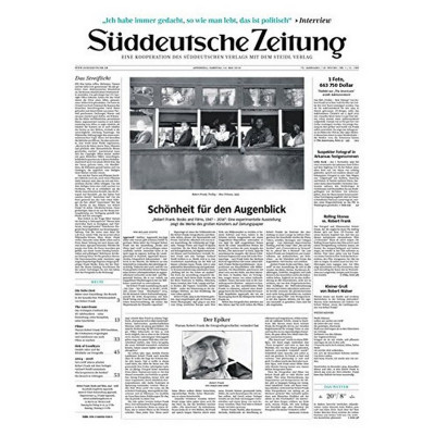 Robert Frank: Books and Films, 1947-2016 (Suddeutsche Zeitung)