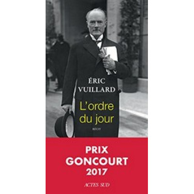 L'ordre du jour Prix Goncourt 2017