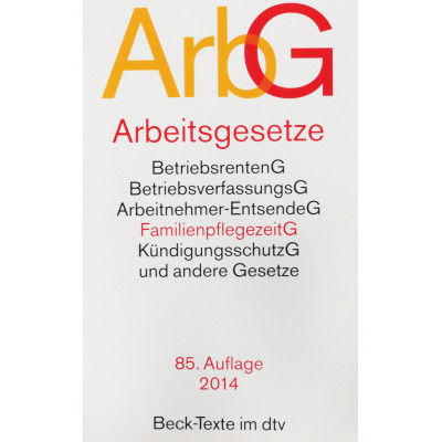 Arbeitsgesetze (Beck-Texte Series) (Уценка)