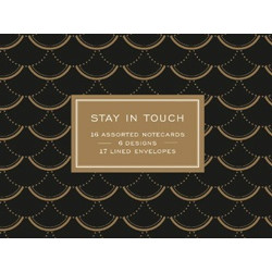 Stay in Touch 16 Assorted Notecards with Envelopes Six Designs
