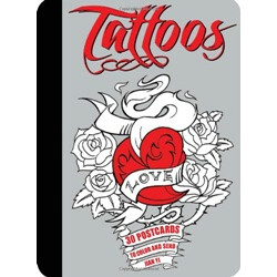 Tattoos: 30 Postcards to Color and Send (Уценка)